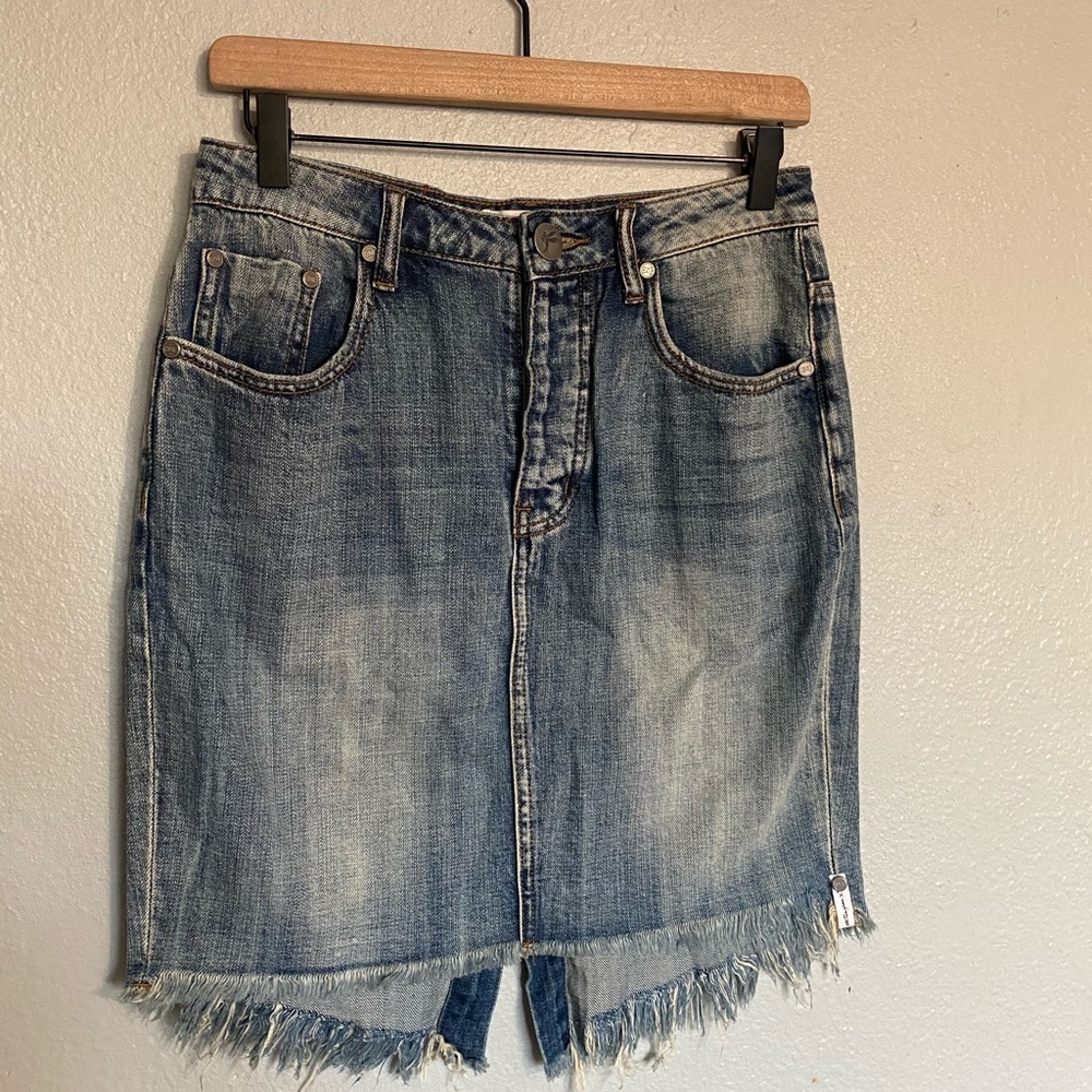 One teaspoon denim skirt